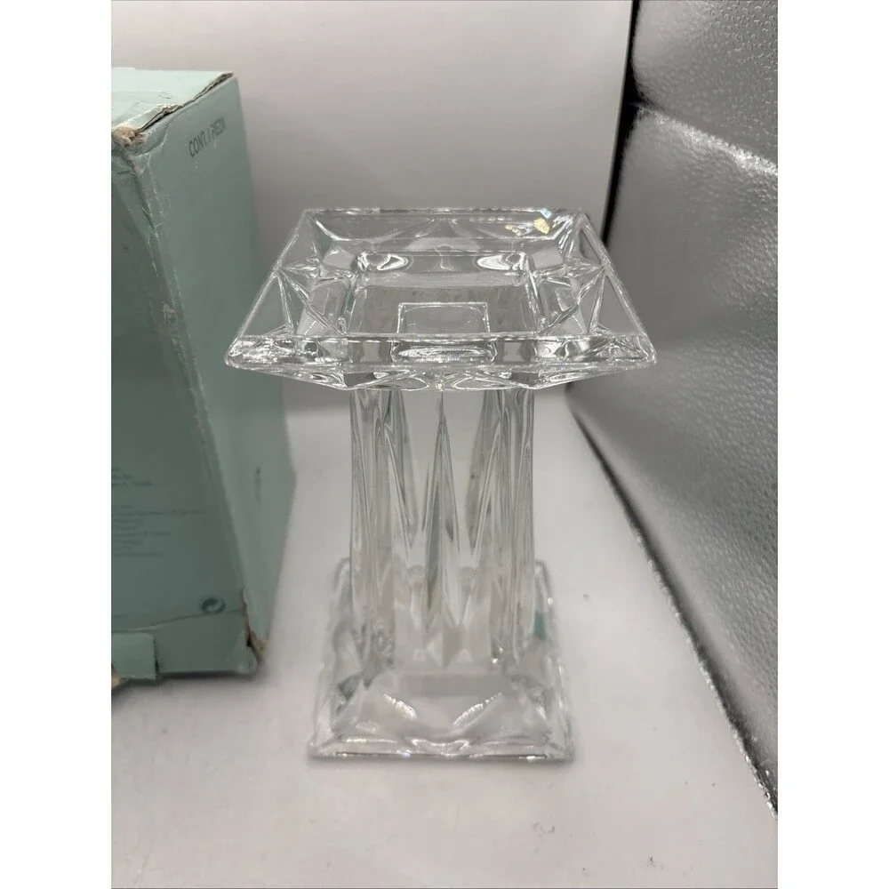 Partylite Quad Prism Crystal Candle Holder/Vase New Never used Made in Germany - Picture 3 of 5
